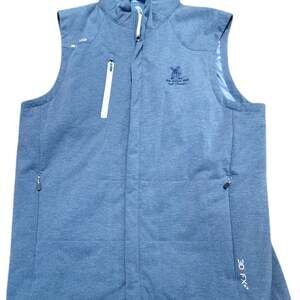 Zero Restriction Full Zip Vest Mens Size M United Way Golf Classic Logo